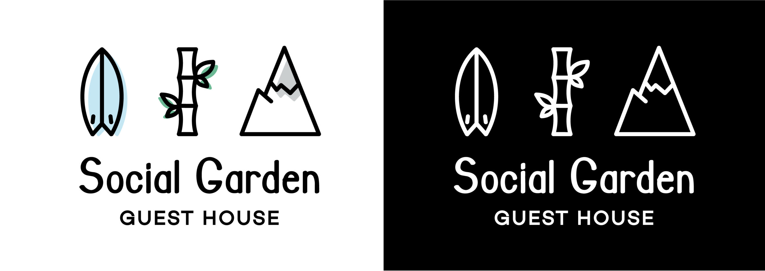 Social Garden Logo+Negative